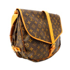 Louis Vuitton Shoulder Bag Monogram Saumur 35 Brown — view 2
