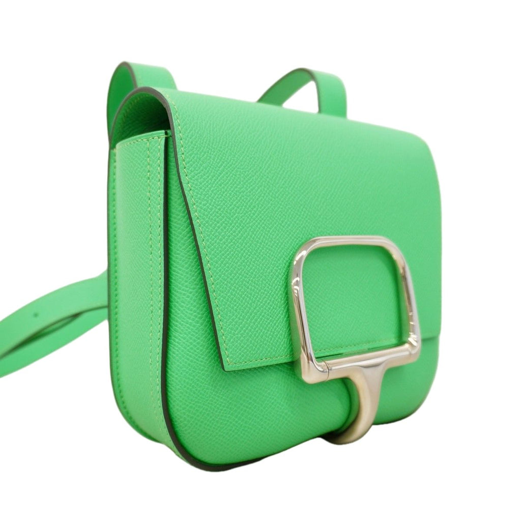 Hermes Shoulder Bag Della Cavalleria Veau Epsom Vol Comics Silver — view 2