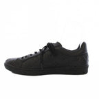 Louis Vuitton Luxembourg Line Monogram Eclipse Sneakers Shoes Leather 7 Black YT