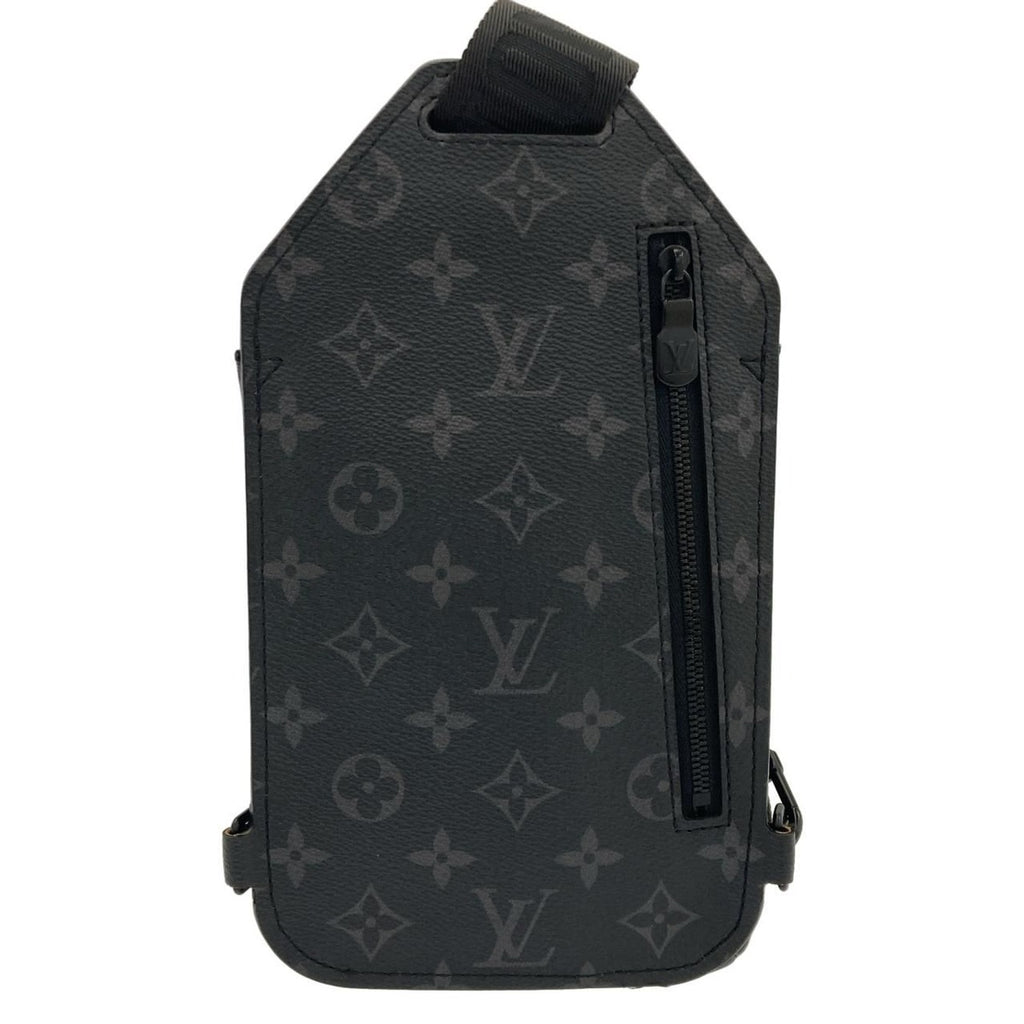 Louis Vuitton Monogram Eclipse Saumur Sling Bag Black — view 2
