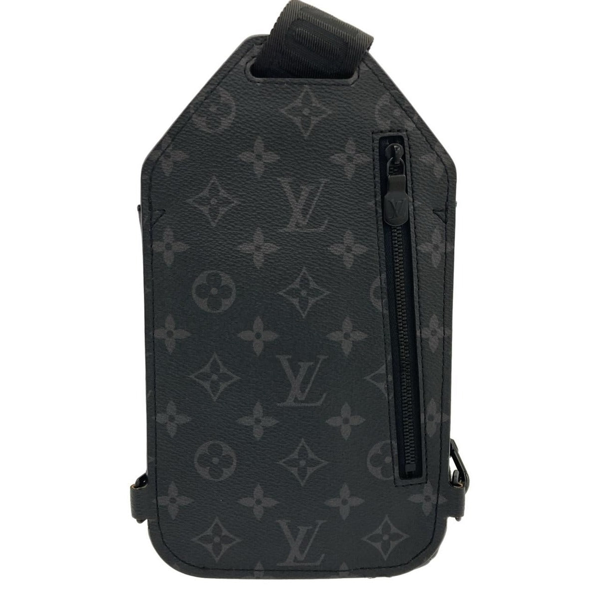 Louis Vuitton Monogram Eclipse Saumur Sling Bag Black — view 2