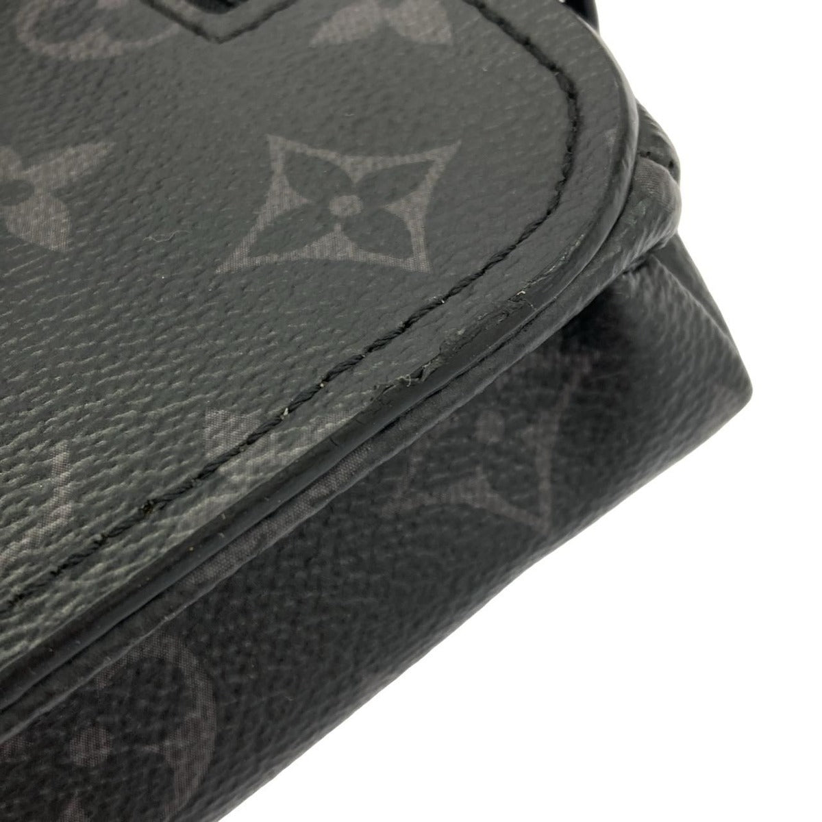Louis Vuitton Monogram Eclipse Saumur Sling Bag Black — view 3