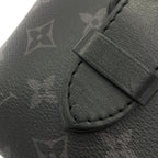 Louis Vuitton Monogram Eclipse Saumur Sling Bag Black — view 6
