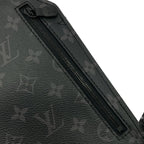 Louis Vuitton Monogram Eclipse Saumur Sling Bag Black — view 8