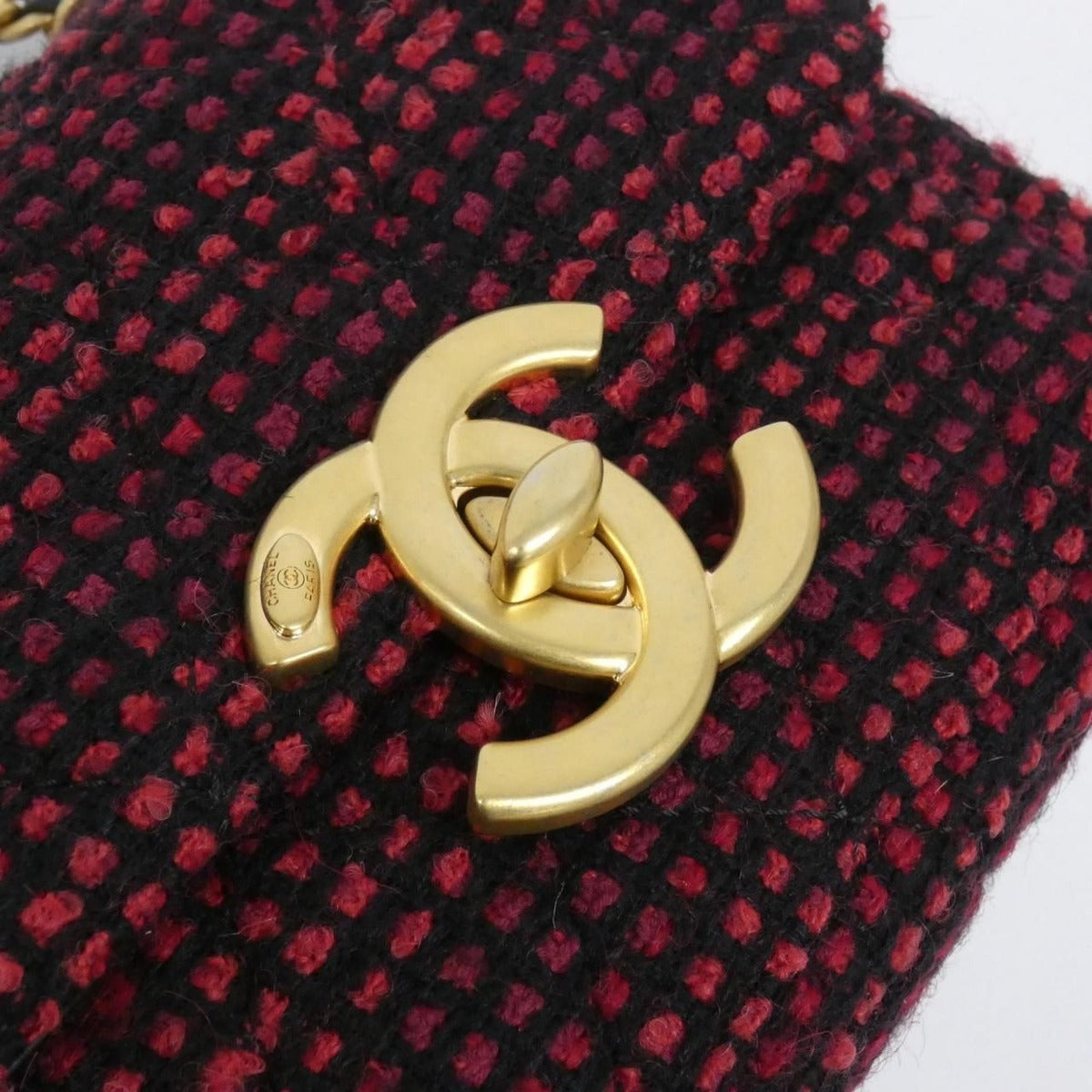 Chanel Shoulder Bag Cotton Tweed — view 4