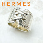 Hermes Mexican Corset Silver Ring 51 No 10 — view 2