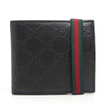 Gucci Bifold Wallet Leather Guccissima Black