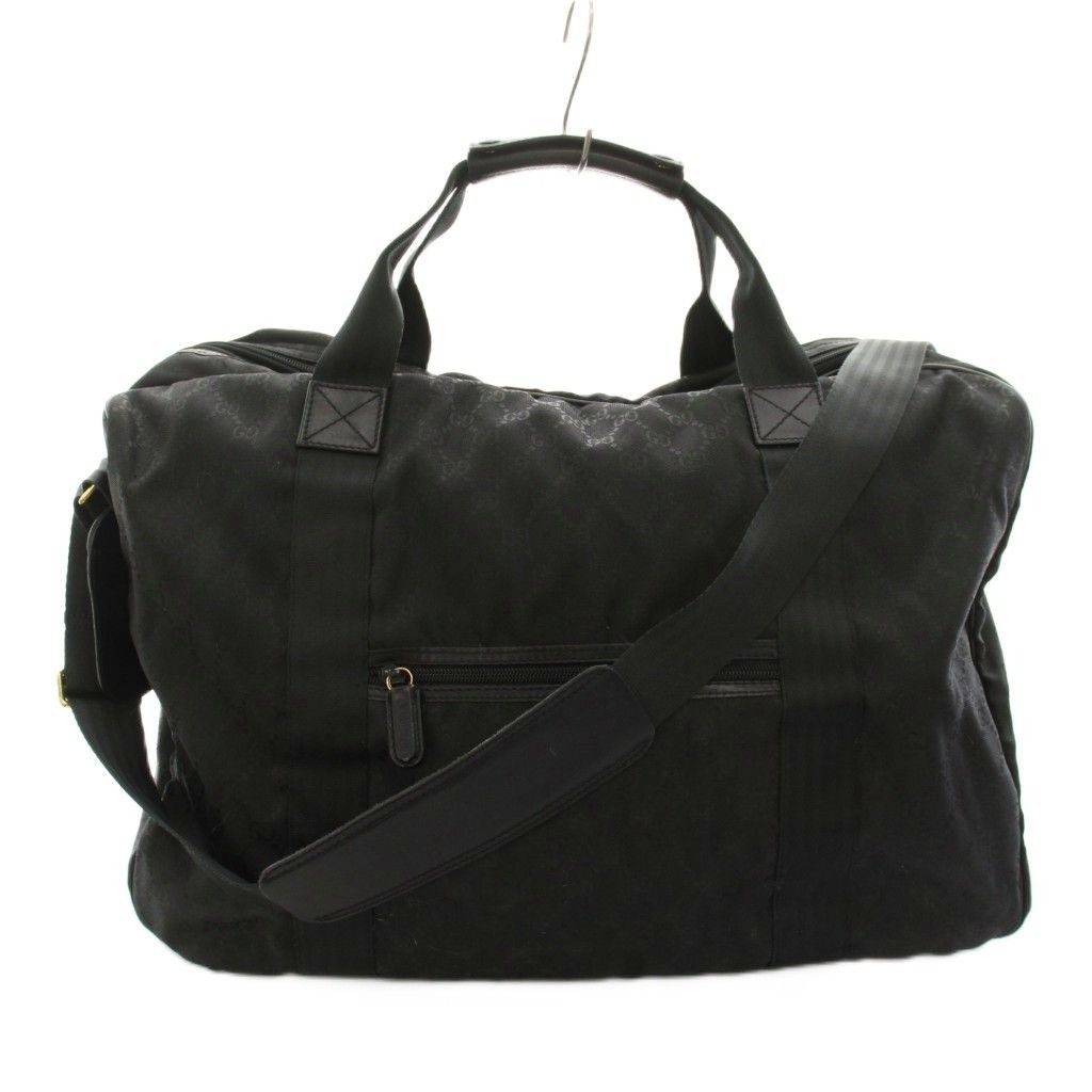 Gucci Boston Bag 2-Way GG Canvas Black YT