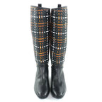 Hermes Silver Hardware Serie Button Braided Boots — view 6