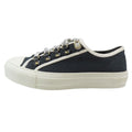 Dior Walk'n Canvas Low Cut Sneakers Shoes Logo 37.5 Black