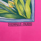 Hermes Scarf Silk Carre 90 Giverny Monet's Garden Pink — view 7