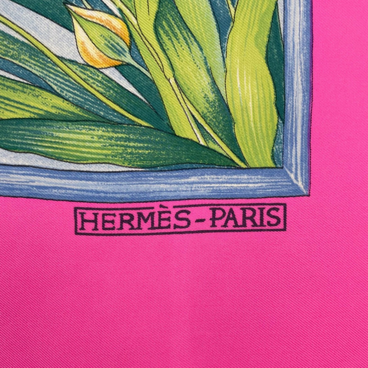 Hermes Scarf Silk Carre 90 Giverny Monet's Garden Pink — view 7