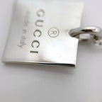 Gucci Square Logo Plate Necklace Silver — view 8