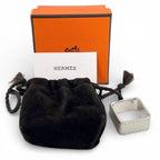 Hermes Bolduc Square Scarf Ring Silver — view 2