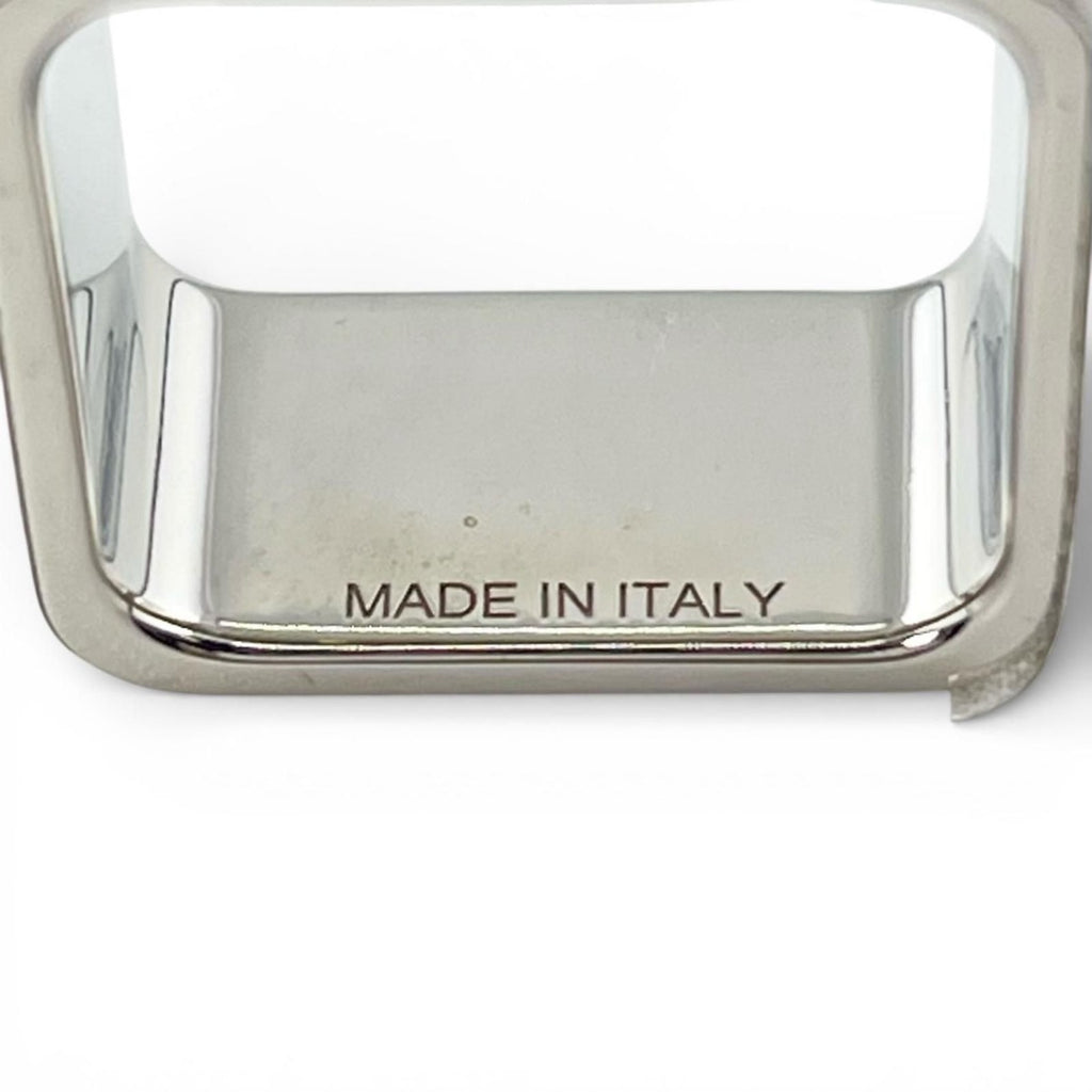Hermes Bolduc Square Scarf Ring Silver — view 7