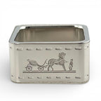 Hermes Bolduc Square Scarf Ring Silver