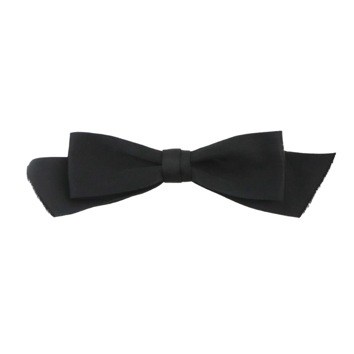 Chanel Ribbon Brooch Satin Black Vintage