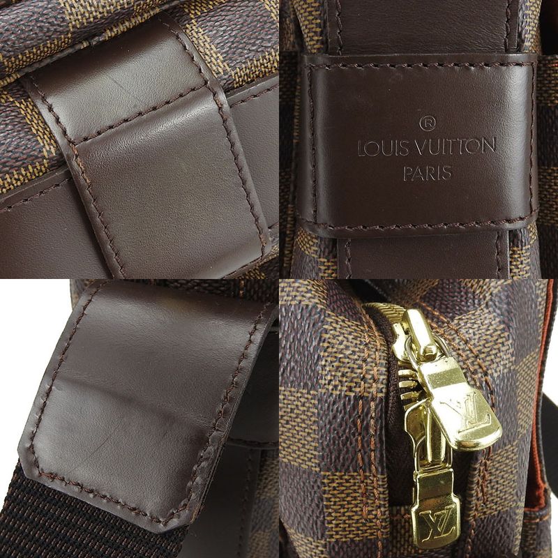 Louis Vuitton Naviglio Shoulder Bag Damier Canvas Brown Diagonal Men — view 4