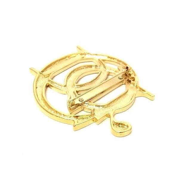 Dior Vintage Pin Brooch Pin Badge Gold — view 2