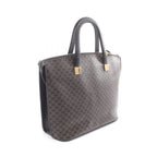 Celine Tote Macadam Black Brown Canvas Leather 2-Way — view 2