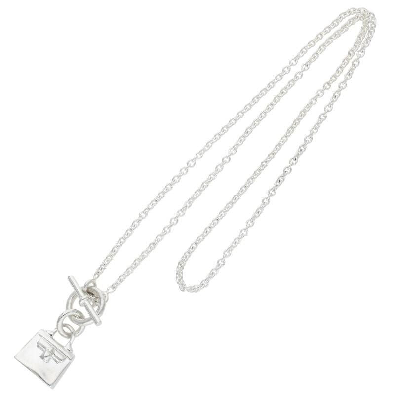 Hermes Amulet Kelly Silver Necklace 43 cm — view 2