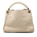 Louis Vuitton Monogram Empreinte MM One Shoulder Bag Neige Ivory Leather
