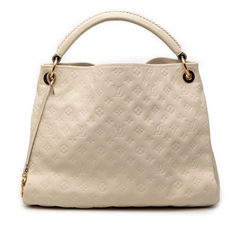 Louis Vuitton Monogram Empreinte MM One Shoulder Bag Neige Ivory Leather