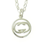 Gucci Silver Double G Necklace 15.0 925 Engraved — view 2