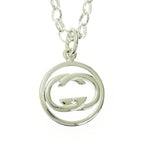 Gucci Silver Double G Necklace 15.0 925 Engraved