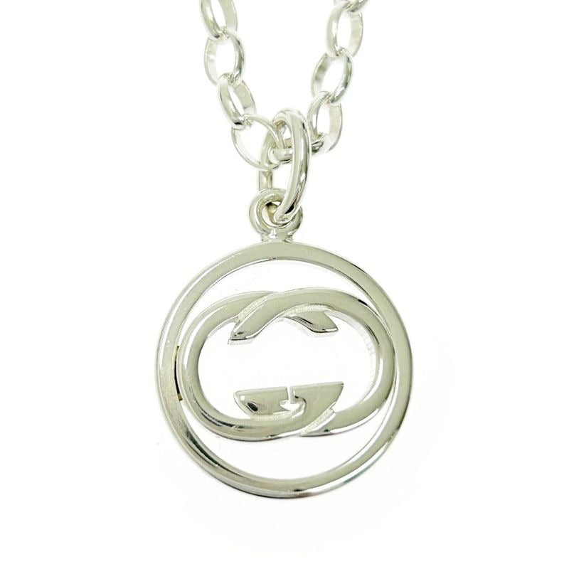 Gucci Silver Double G Necklace 15.0 925 Engraved