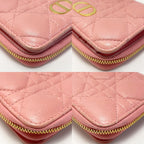 Christian Dior Cannage S5032 Pink Bifold Wallet — view 5