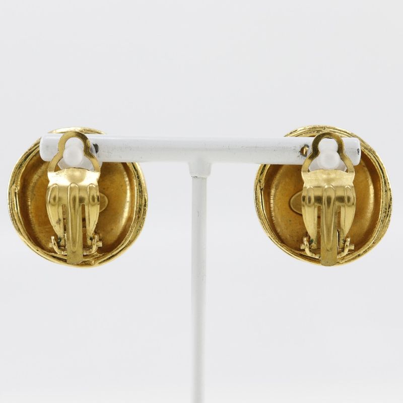 Chanel Coco Mark Vintage Gold Plated 94 a 26.0 g Earrings — view 4
