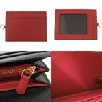 Prada Saffiano Leather Black Long Wallet Bifold 0301 — view 9