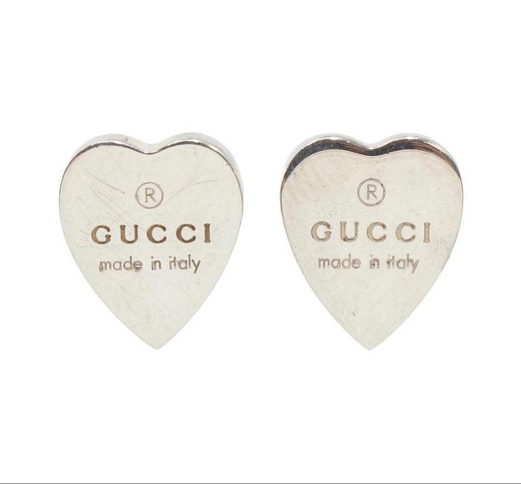 Gucci Heart Logo Earrings