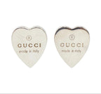 Gucci Heart Logo Earrings