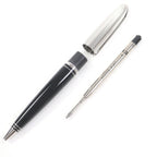 Louis Vuitton Dog Lacquer Logo Twist Ballpoint Pen Silver Black Hat — view 2