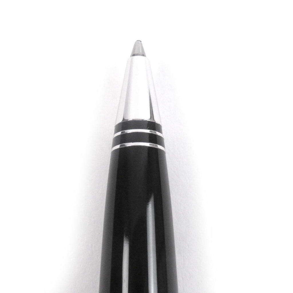 Louis Vuitton Dog Lacquer Logo Twist Ballpoint Pen Silver Black Hat — view 3