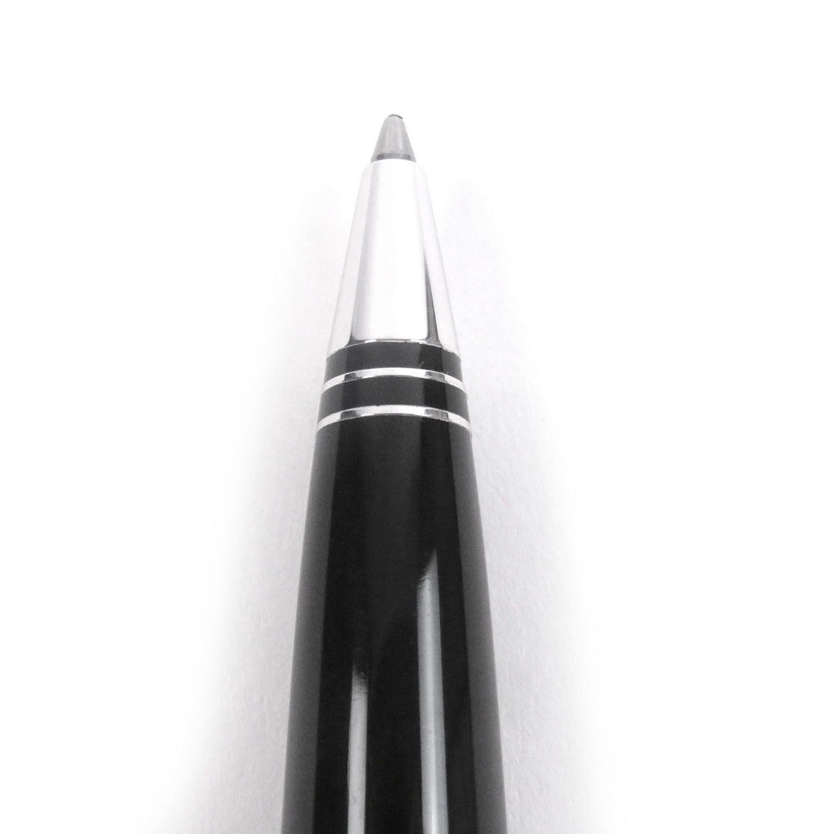 Louis Vuitton Dog Lacquer Logo Twist Ballpoint Pen Silver Black Hat — view 3