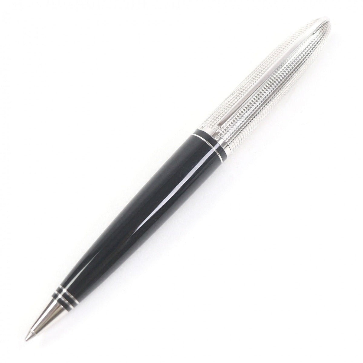Louis Vuitton Dog Lacquer Logo Twist Ballpoint Pen Silver Black Hat