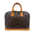 Louis Vuitton New Alma PM Monogram Leather Brown Light Handbag Gold