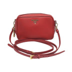 Prada 1 N1674 Camera Shoulder Bag Vitello Phoenix Red