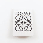 Loewe Mohair Wool Blend Leather Fringe Scarf with Anagram Patch — view 8