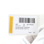 Loewe Mohair Wool Blend Leather Fringe Scarf with Anagram Patch — view 9