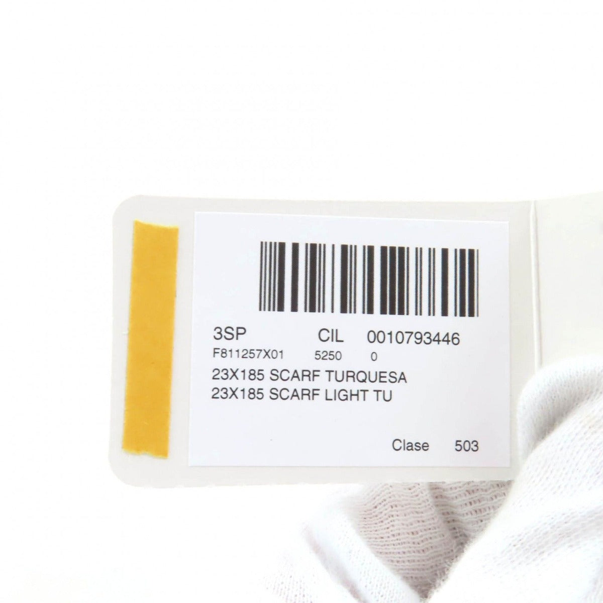 Loewe Mohair Wool Blend Leather Fringe Scarf with Anagram Patch — view 9