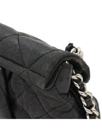 Chanel Quilted Chain Around Shoulder Lambskin Leather Black