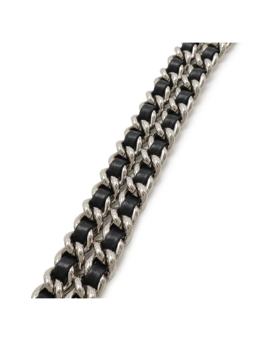 Chanel Quilted Chain Around Shoulder Lambskin Leather Black