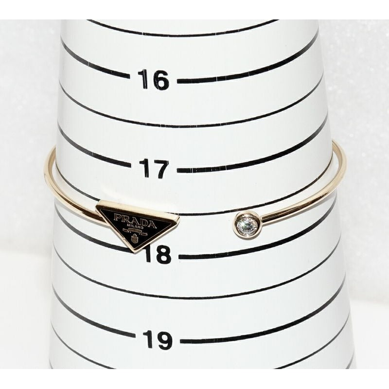 Prada Bracelet Bangle 18K Yellow Gold Diamonds 022 CT Eternal — view 2