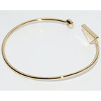 Prada Bracelet Bangle 18K Yellow Gold Diamonds 022 CT Eternal — view 4