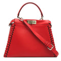 Fendi Handbag Leather Red
