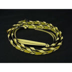 Loewe Braided Leather Bag Shoulder Strap Yellow — view 2